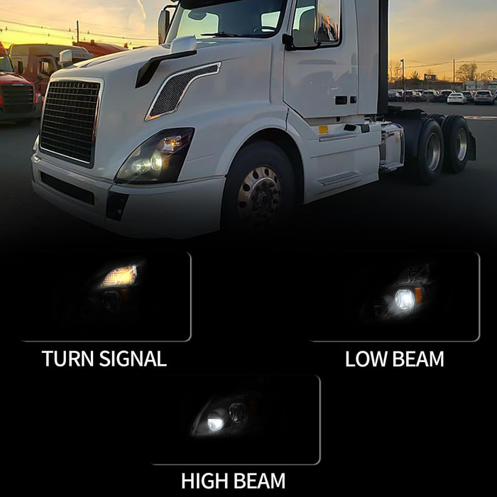 Volvo VNL LED Headlight Assembly (2004-2018)