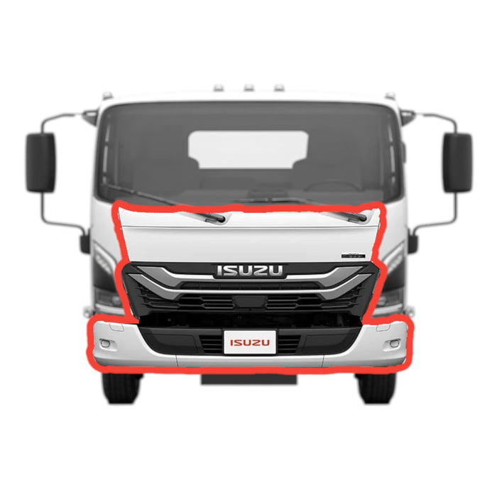 Isuzu NPR/NRR/NQR Aftermarket Body Parts Kit (2025) – Grille, Bumper, Panels Set