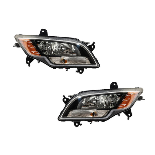 International MV Black Housing Headlight Assembly 4121489C92