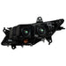 International MV Black Housing Headlight Assembly 4121489C92 - full assembly view