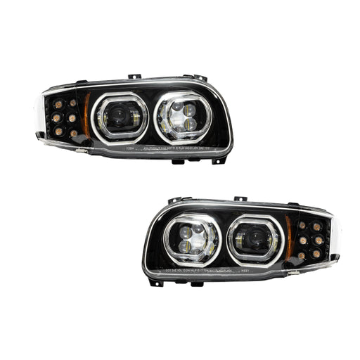 Aftermarket LED Headlight Black Housing Compatible with Peterbilt® 388/389/367/567/589 P54-6166-110R