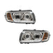 Aftermarket LED Chrome Headlight Compatible with Peterbilt 388/389/367/567 P54-6166-11R - front view