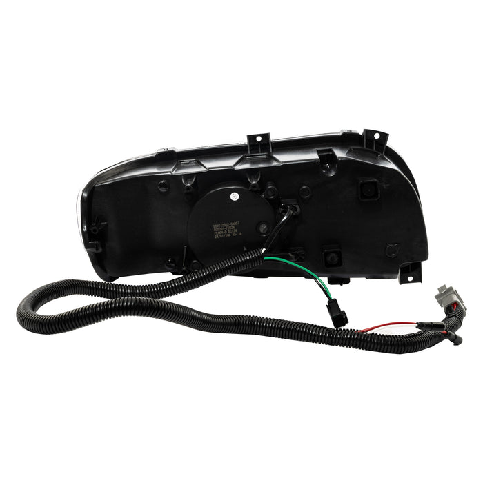 Aftermarket LED Chrome Headlight Compatible with Peterbilt 388/389/367/567 P54-6166-11R - alternate angle