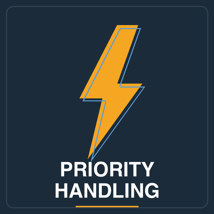 Priority Handling — packed first, ships same business day