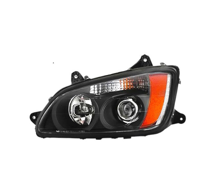 Kenworth T660 Black Housing Headlight Assembly