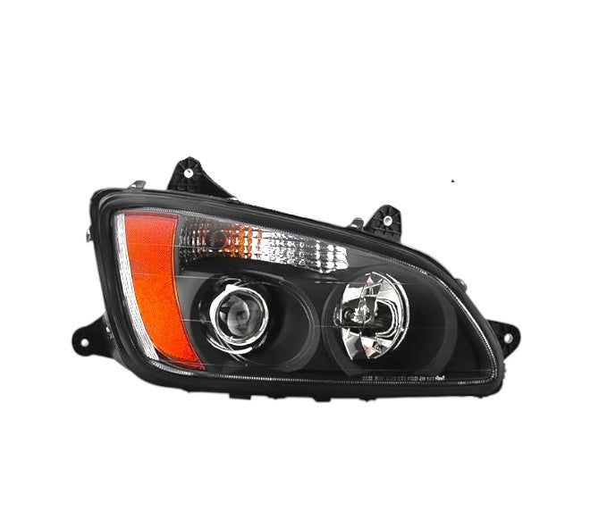 Kenworth T660 Black Housing Headlight Assembly