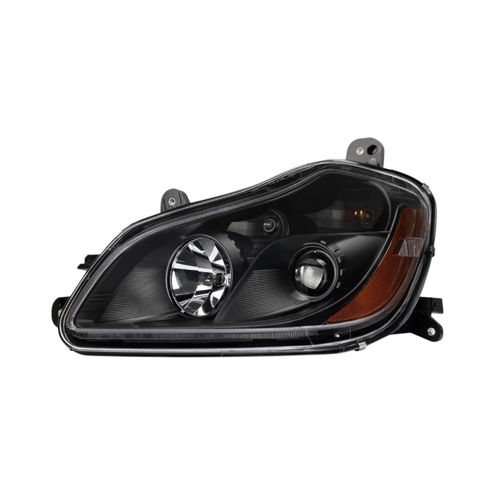 Kenworth T680 Black Housing Headlight Assembly