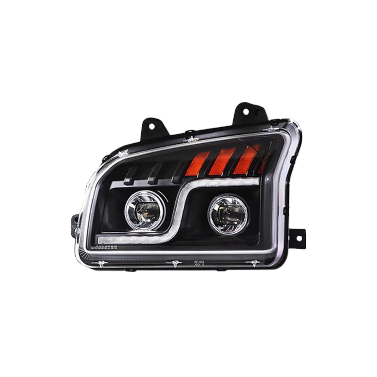 Aftermarket Black LED Headlight Assembly Compatible with Ken