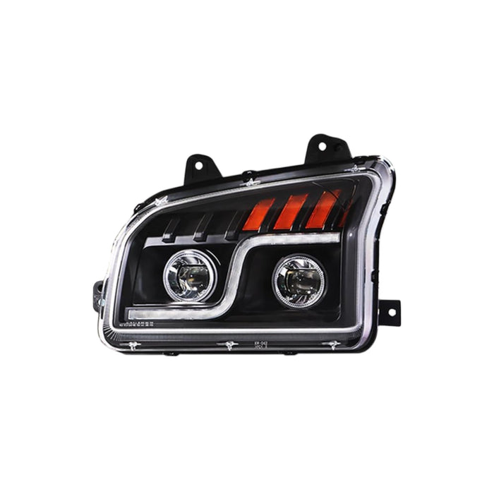 Kenworth T880 LED Black Housing Headlight Assembly