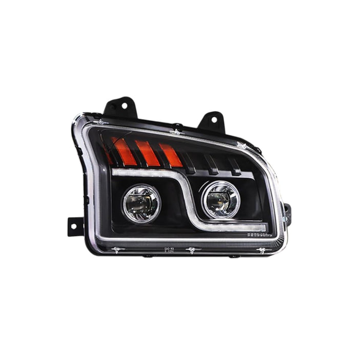 Kenworth T880 LED Black Housing Headlight Assembly