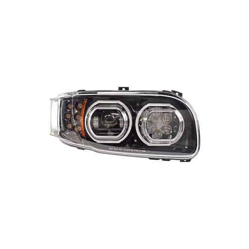 Aftermarket LED Headlight Black Housing Compatible with Peterbilt® 388/389/367/567