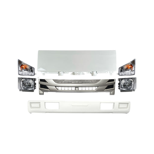 Isuzu NPR/NRR/NQR Aftermarket Body Parts Kit (2008-2022) – Grille, Headlights, Bumper Set