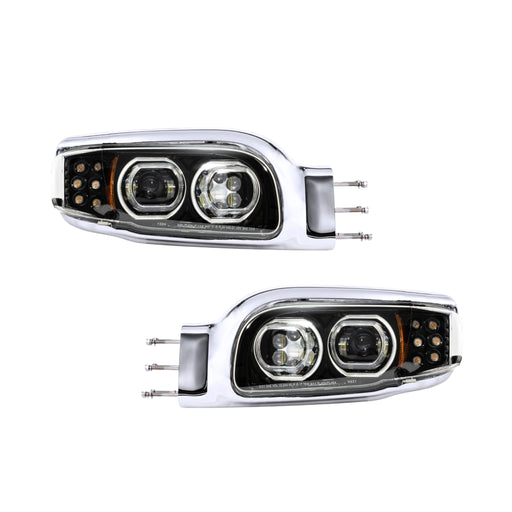 Aftermarket LED Black Headlight Bundle Compatible with Peterbilt® 388/389/367/567/589 P54-6166-110R (Copy)
