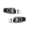 Aftermarket LED Black Headlight Bundle Compatible with Peterbilt® 388/389/367/567/589 P54-6166-110R (Copy)